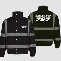 Thumbnail for Boeing 727 & Text Designed Reflective Winter Jackets