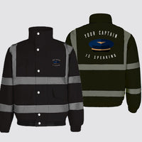 Thumbnail for Your Captain Is Speaking Designed Reflective Winter Jackets