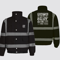 Thumbnail for Airline Pilot Label Designed Reflective Winter Jackets