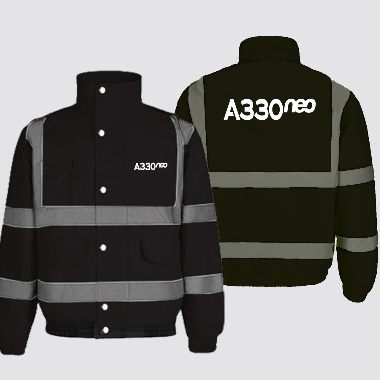 A330neo & Text Designed Reflective Winter Jackets