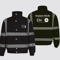 Thumbnail for Airplane Mode On Designed Reflective Winter Jackets