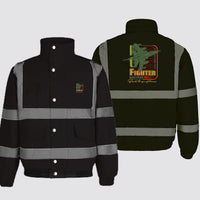 Thumbnail for Fighter Machine Designed Reflective Winter Jackets