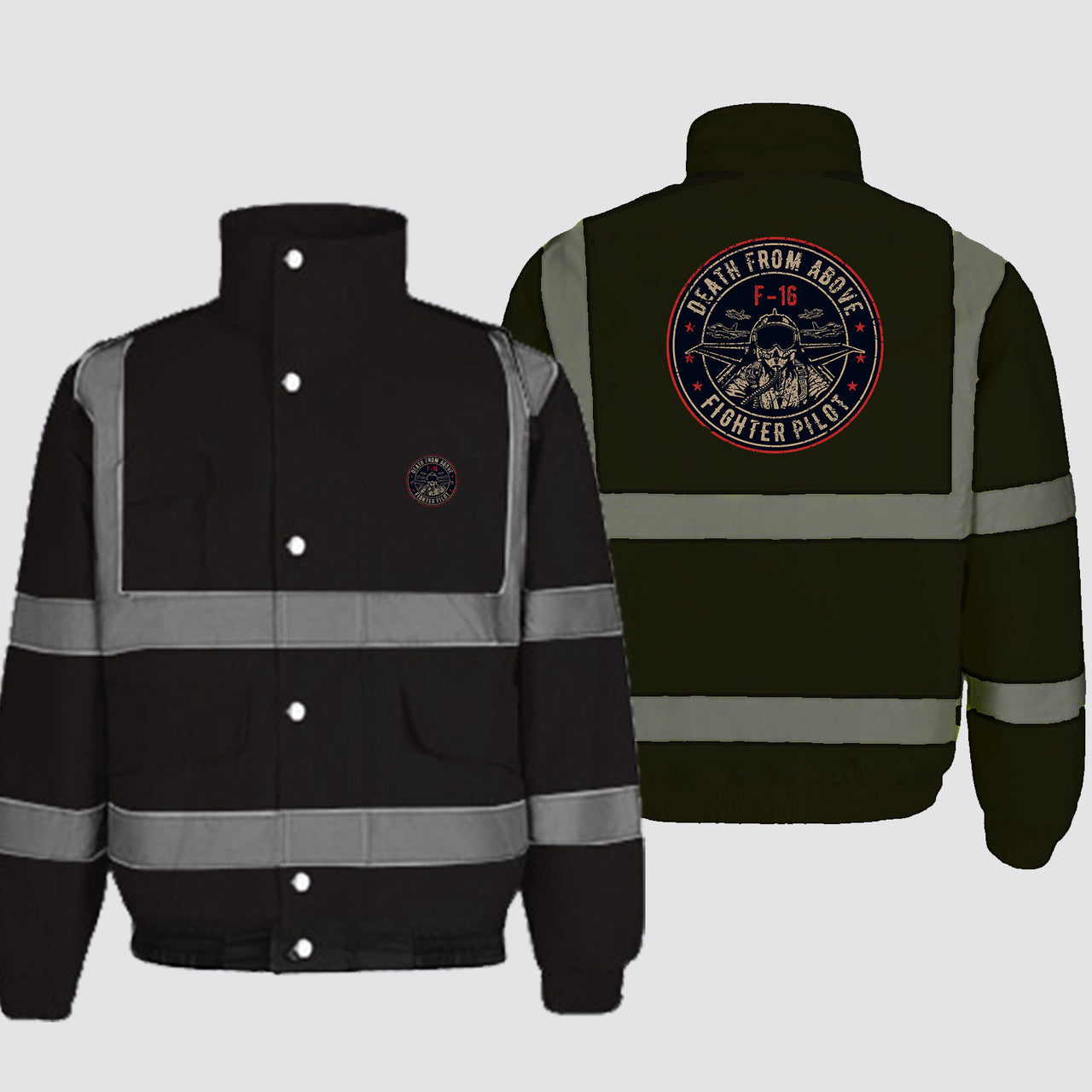 Fighter Jet 16 - Death From Above Designed Reflective Winter Jackets