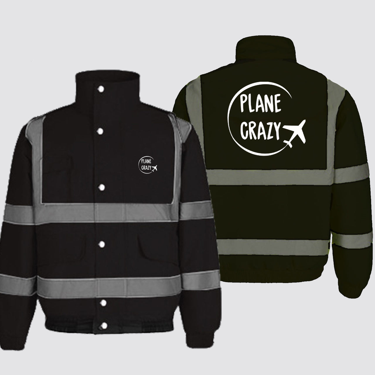 Plane Crazy Designed Reflective Winter Jackets