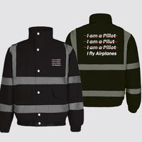 Thumbnail for I Fly Airplanes Designed Reflective Winter Jackets
