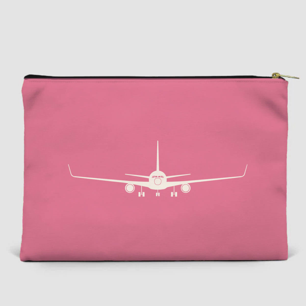 Boeing 767 Silhouette Designed Zipper Pouch