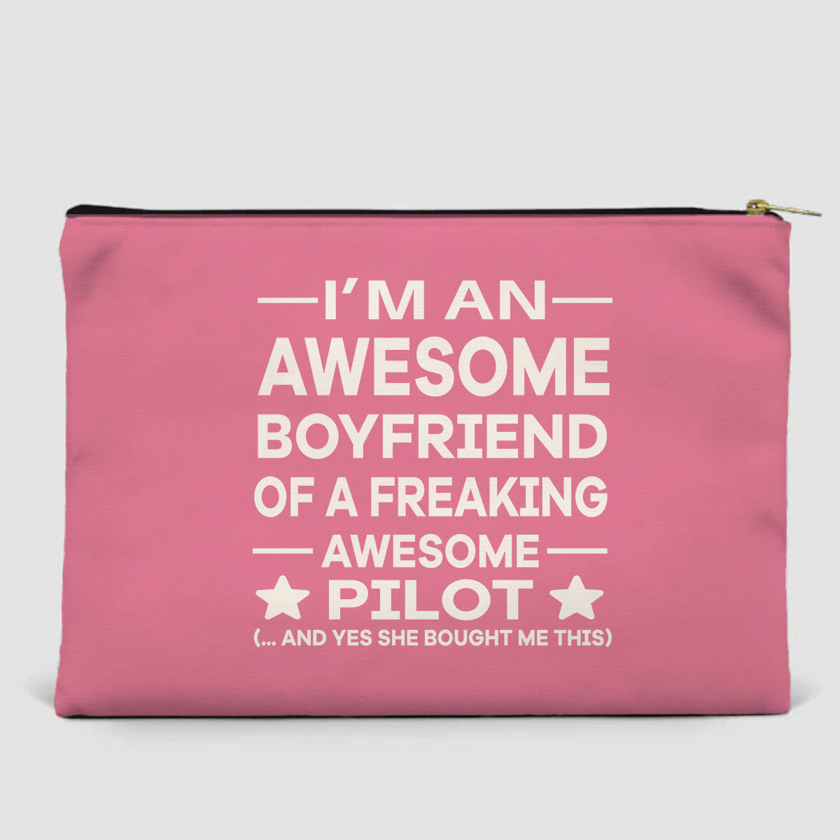 I am an Awesome Boyfriend Designed Zipper Pouch