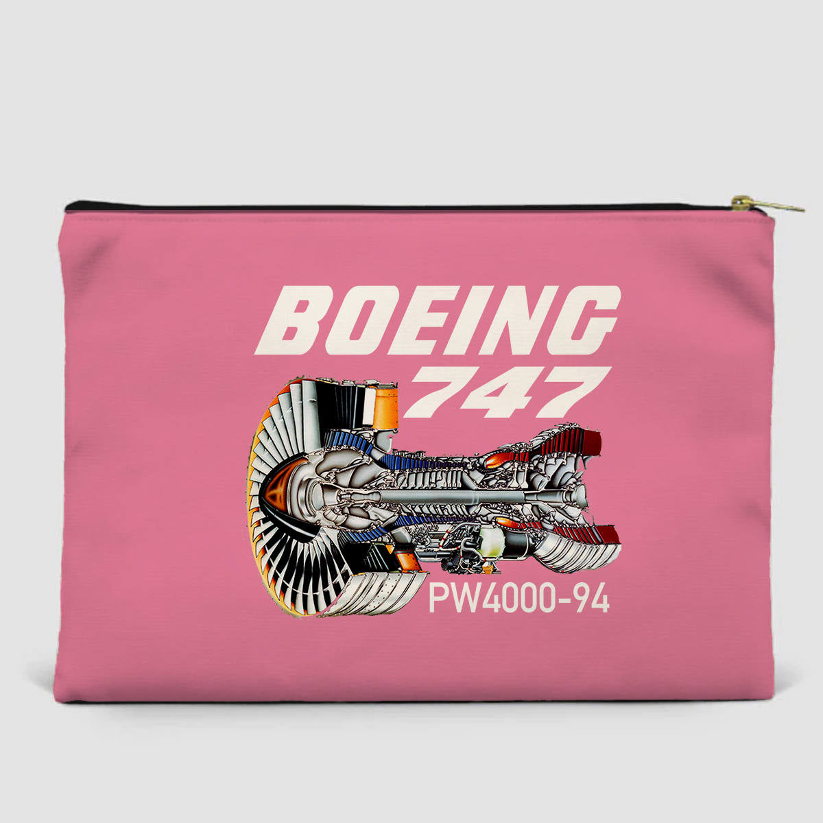 Boeing 747 & PW4000-94 Engine Designed Zipper Pouch