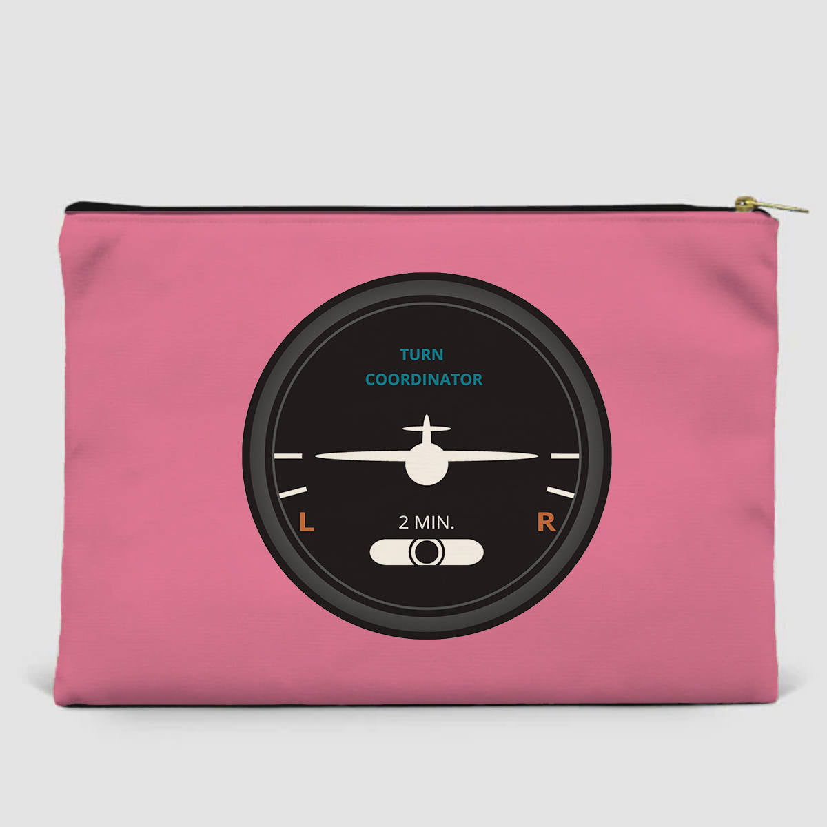 Airplane Instruments (Turn Coordinator 2) Designed Zipper Pouch