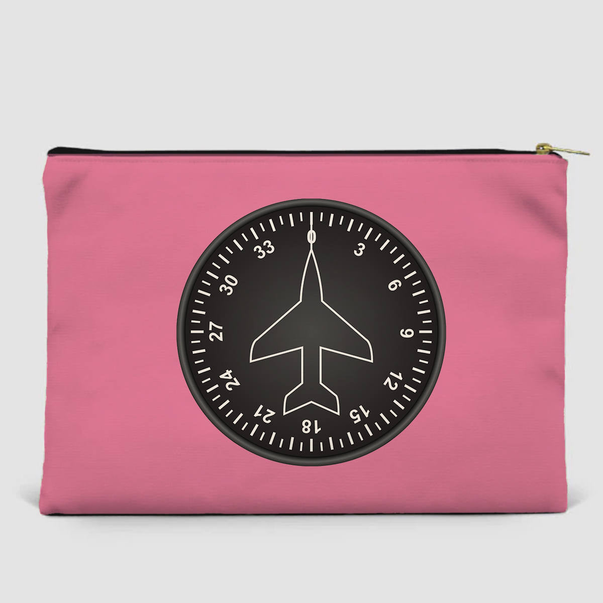 Airplane Instruments (Heading 2) Designed Zipper Pouch