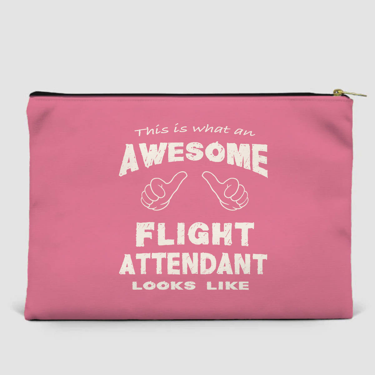 Flight Attendant Designed Zipper Pouch