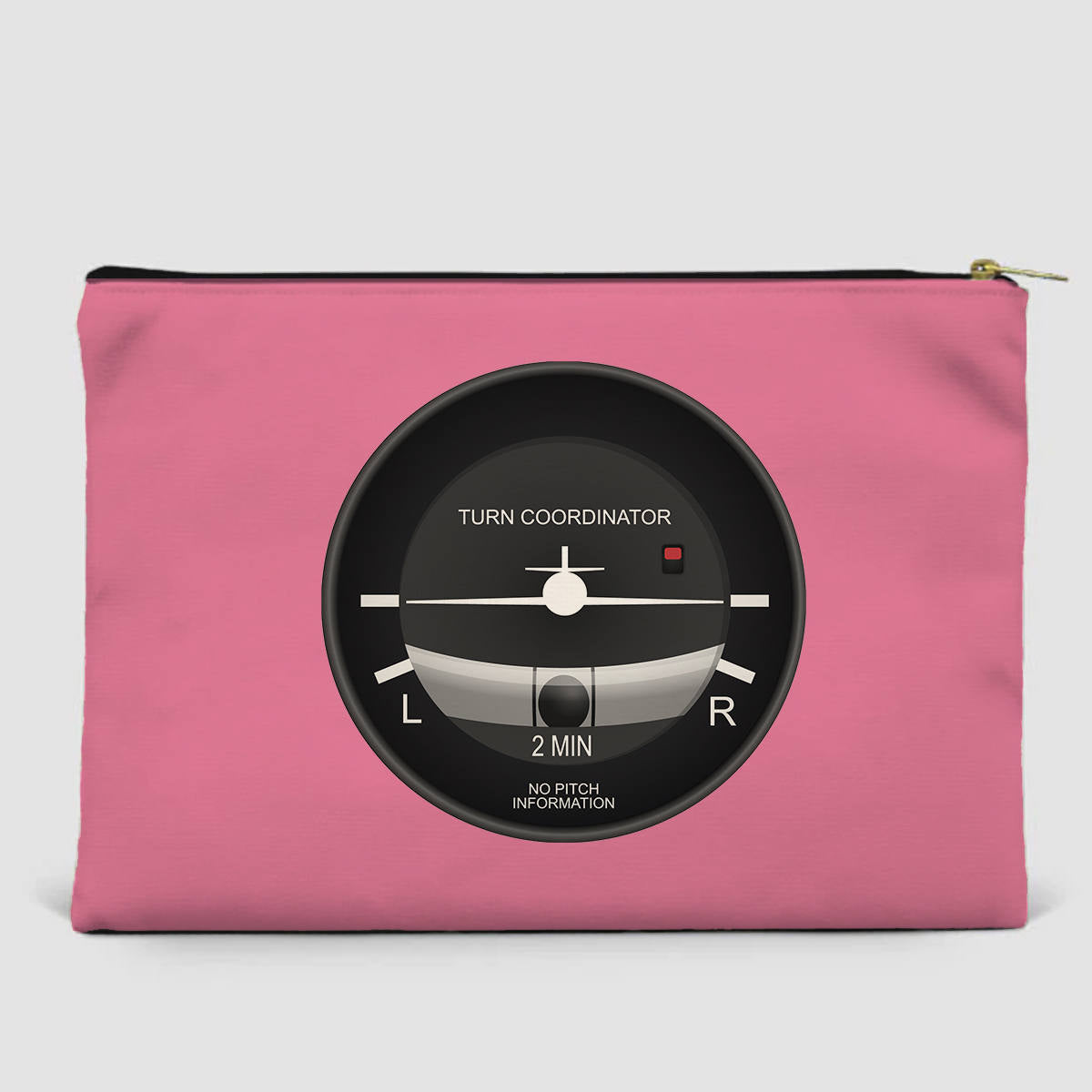 Airplane Instruments (Turn Coordinator) Designed Zipper Pouch