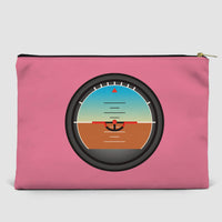 Thumbnail for Airplane Instruments (Gyro Horizon) Designed Zipper Pouch