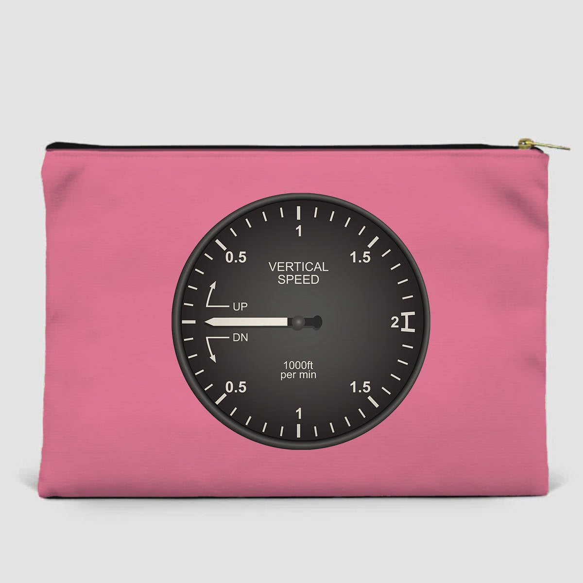 Airplane Instruments (Vertical Speed 2) Designed Zipper Pouch