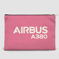 Thumbnail for Airbus A380 & Text Designed Zipper Pouch