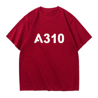 Thumbnail for A310 Flat Text Designed Relax Fit T-Shirts