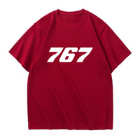 Thumbnail for 767 Flat Text Designed Relax Fit T-Shirts