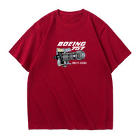 Thumbnail for Boeing 757 & Rolls Royce Engine (RB211) Designed Relax Fit T-Shirts
