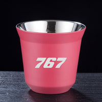 Thumbnail for 767 Flat Text Designed Double Wall Stainless Steel Coffee Mugs