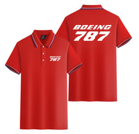 Thumbnail for Boeing 787 & Text Designed Stylish Polo T-Shirts (Double-Side)