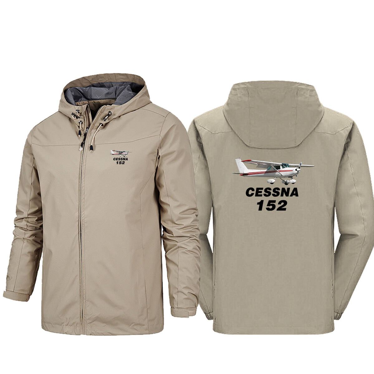 The Cessna 152 Designed Rain Jackets & Windbreakers