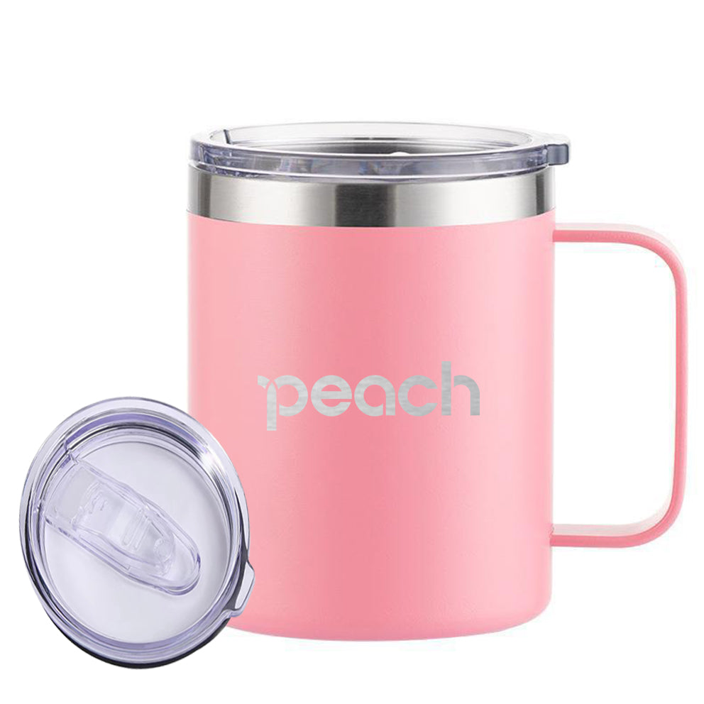 Peach Airlines Designed Stainless Steel Laser Engraved Mugs