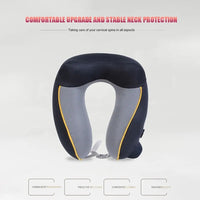 Thumbnail for Elastic Foldable Inflatable U-Shaped Neck Pillow for Airplanes