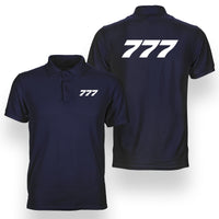 Thumbnail for 777 Flat Text Designed Double Side Polo T-Shirts