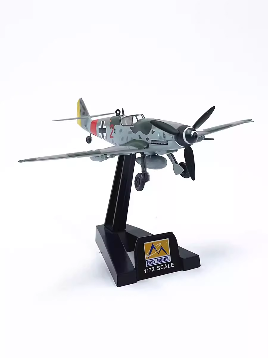 1:72 German World War II Messerschmitt Bf 109 Fighter Aircraft Airplane Model