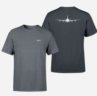 Thumbnail for Boeing 747 Silhouette Designed Double-Side T-Shirts