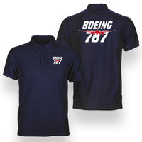 Thumbnail for Amazing Boeing 787 Designed Double Side Polo T-Shirts