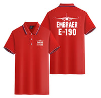 Thumbnail for Embraer E-190 & Plane Designed Stylish Polo T-Shirts (Double-Side)