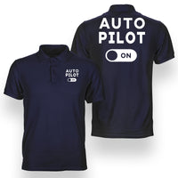 Thumbnail for Auto Pilot ON Designed Double Side Polo T-Shirts