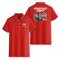 Thumbnail for Boeing 787 & GENX Engine Designed Stylish Polo T-Shirts (Double-Side)
