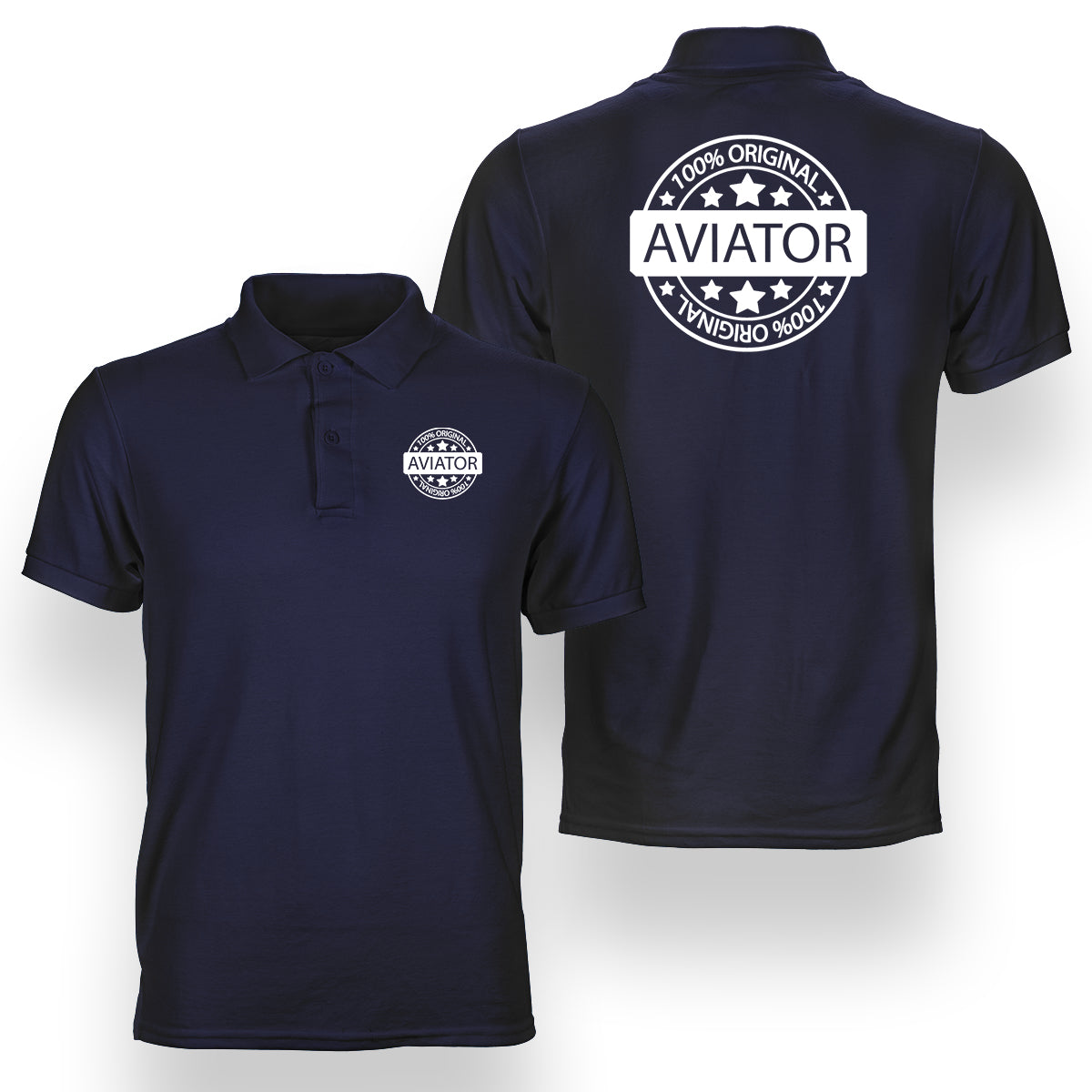 100 Original Aviator Designed Double Side Polo T-Shirts