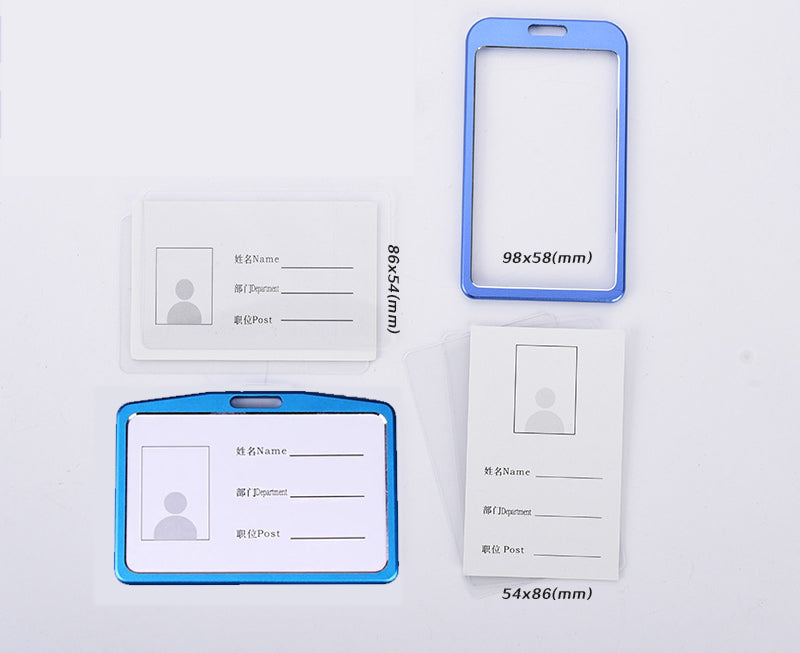 Aluminum Alloy Card Cover Case Bank Business Work Card Holder