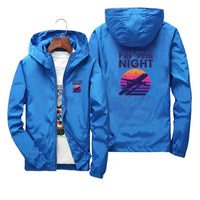 Thumbnail for Fly The Night Designed Thin Windbreaker Jackets