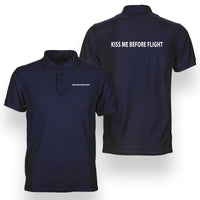 Thumbnail for KISS ME BEFORE FLIGHT Designed Double Side Polo T-Shirts