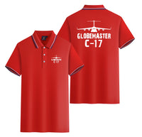 Thumbnail for GlobeMaster C-17 & Plane Designed Stylish Polo T-Shirts (Double-Side)