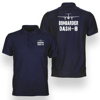 Thumbnail for Bombardier Dash-8 & Plane Designed Double Side Polo T-Shirts
