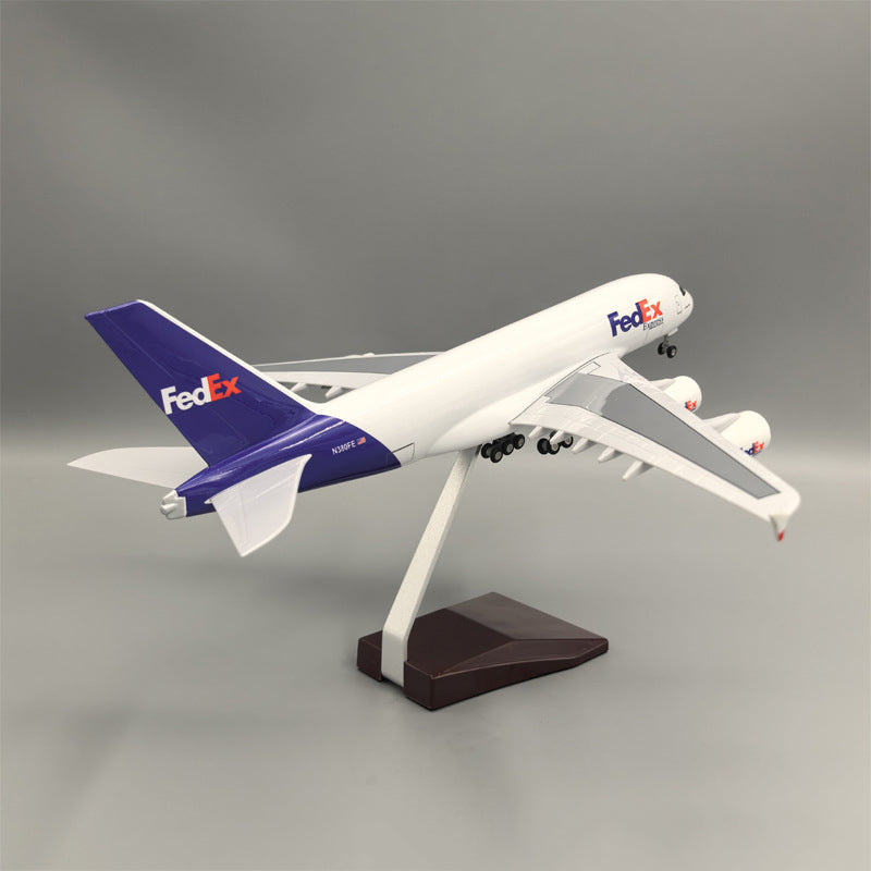 FedEx Cargo Aircraft Airlines Airbus A380 Airplane Model (1/160 Scale)
