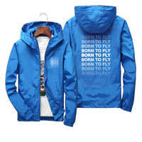 Thumbnail for Born To Fly Opacity Designed Thin Windbreaker Jackets