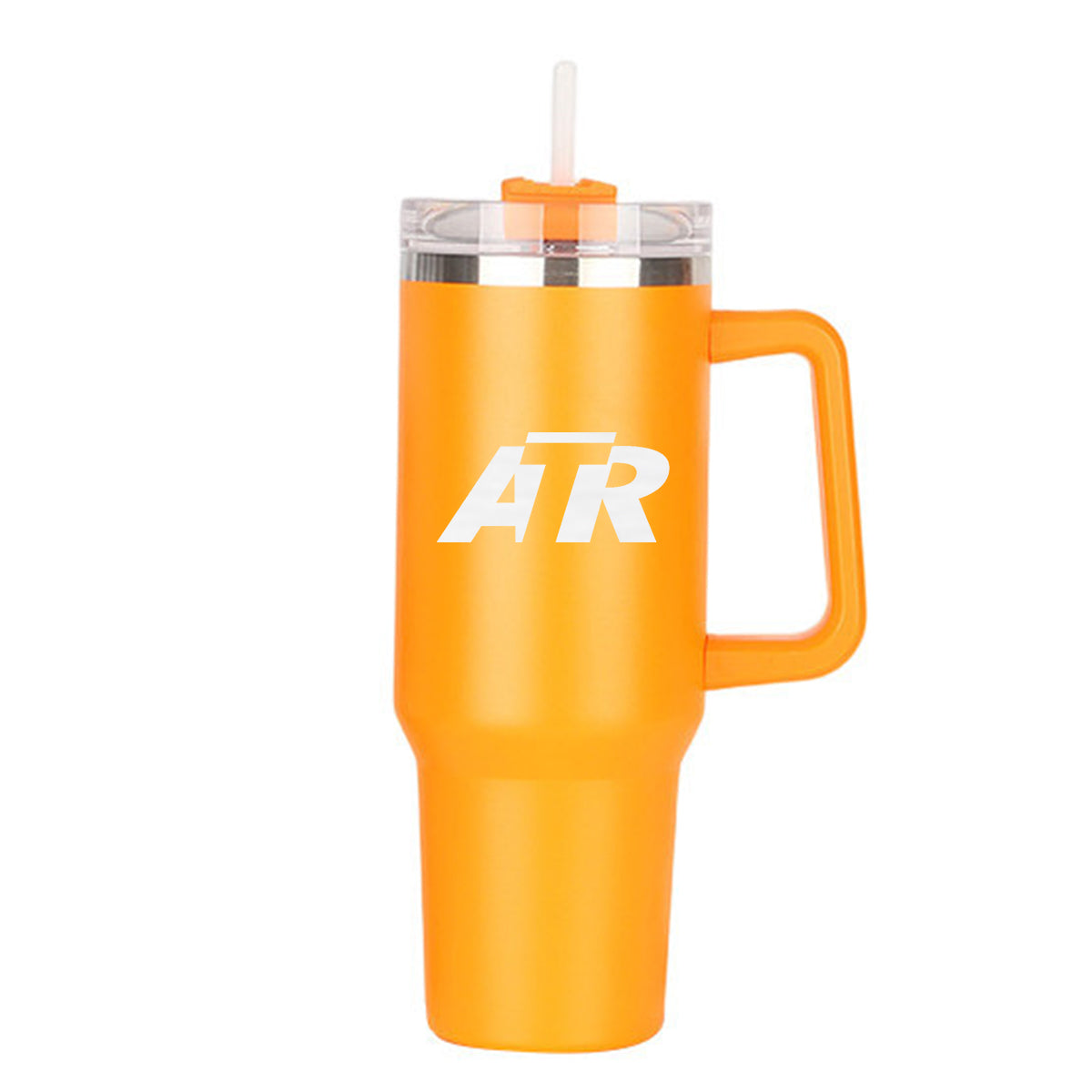 ATR & Text Designed 40oz Stainless Steel Car Mug With Holder