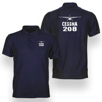 Thumbnail for Cessna 208 & Plane Designed Double Side Polo T-Shirts
