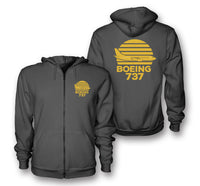 Thumbnail for Retro Boeing 737 Designed Zipped Hoodies