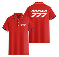 Thumbnail for Boeing 777 & Text Designed Stylish Polo T-Shirts (Double-Side)