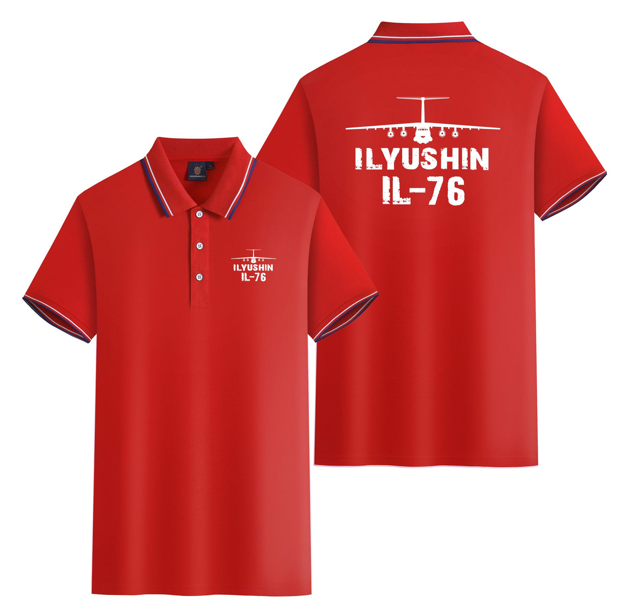 ILyushin IL-76 & Plane Designed Stylish Polo T-Shirts (Double-Side)