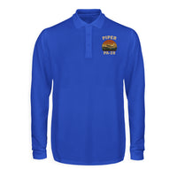 Thumbnail for Retro Piper PA-28 Designed Long Sleeve Polo T-Shirts