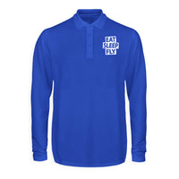 Thumbnail for Eat Sleep Fly Designed Long Sleeve Polo T-Shirts