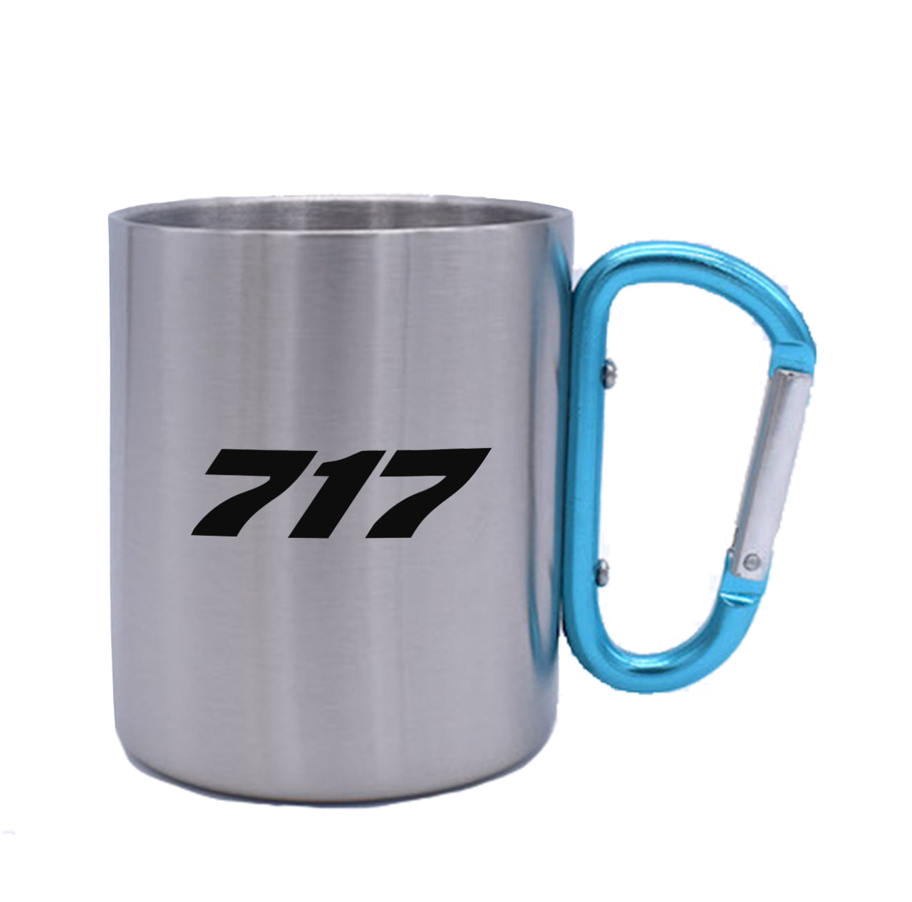 717 Flat Text Designed Stainless Steel Outdoors Mugs